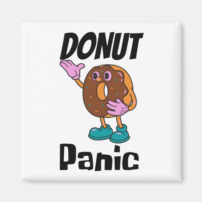 Doughnut panic doughnut magnet (Front)