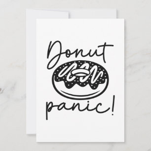 Doughnut Panic Thank You Card