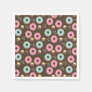 Doughnut Party Baby Shower Sprinkles Quotes Napkin