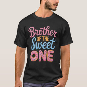 Doughnut Party Brother of The Sweet One Kids Birth T-Shirt