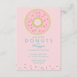 Doughnut Party Invitation