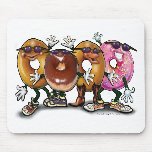 Doughnut Party Mouse Mat (Front)