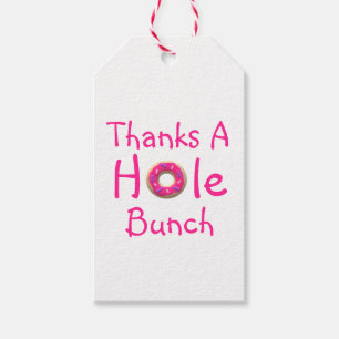 Doughnut Party Thank You Gift Tags