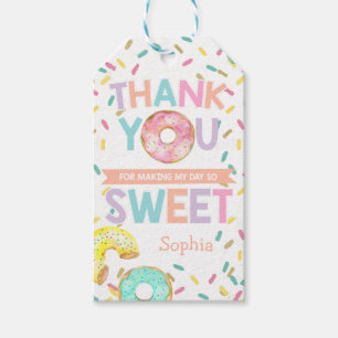 Doughnut Party Thank You Tag Gift Tag Sweet
