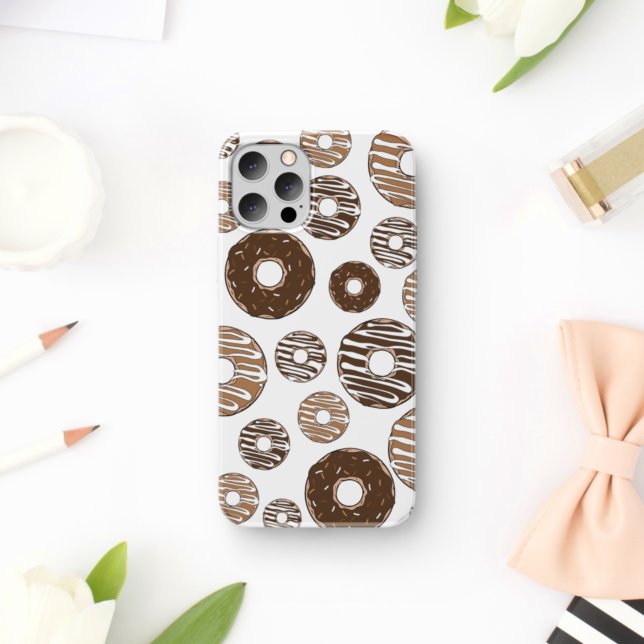 Doughnut Pattern, Chocolate Doughnuts, Caramel Dou Case-Mate iPhone Case (Creator Uploaded)
