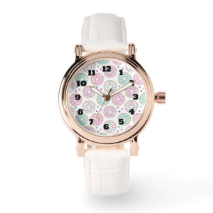 Doughnut Pattern Cute Colourful Watch