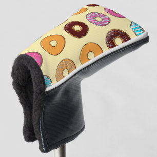 Doughnut Pattern on Yellow Golf Head Cover