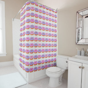 Doughnut Pattern shower curtain