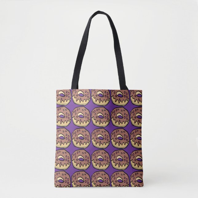 Doughnut Pattern Tote Bag (Front)