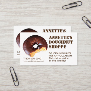 Doughnut Photo Doughnut Shop Business Cards