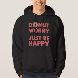 Doughnut Pun Funny Food Cheerful Pink Hoodie