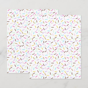 Doughnut Rainbow Sprinkles Scrapbooking Paper