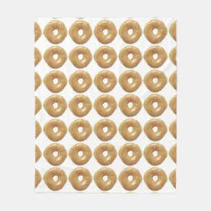 Doughnut Raised Glazed Bakers Dozen Fleece Blanket