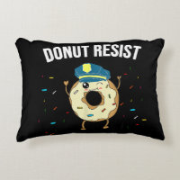Doughnut Resist Meme Funny Police Officer Support