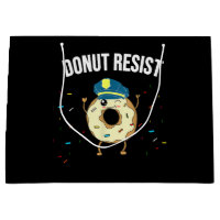 Doughnut Resist Meme Funny Police Officer Support 
