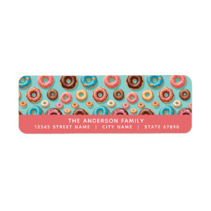 Doughnut Return Address Labels