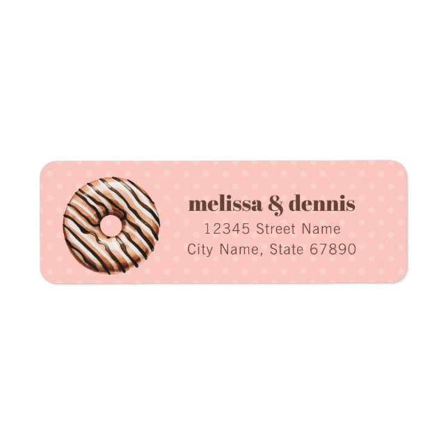 Doughnut Return Address Labels (Front)