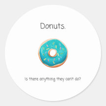 Doughnut Round Sticker