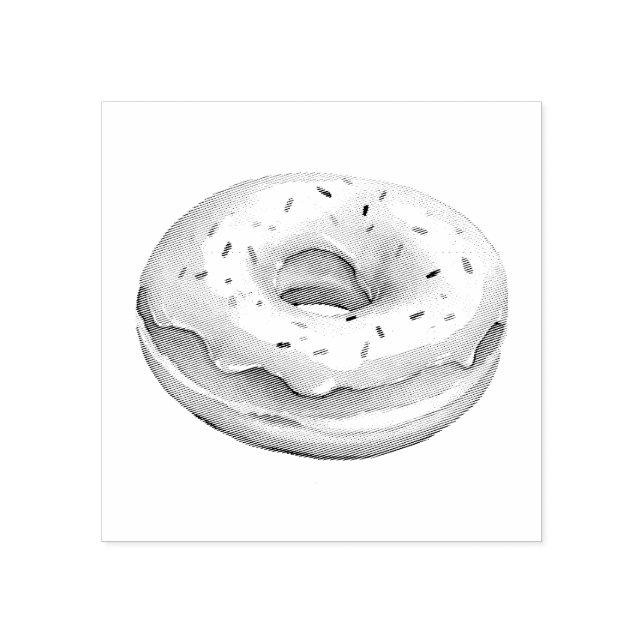 Doughnut  rubber stamp (Imprint)