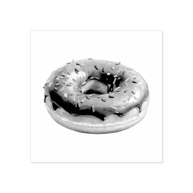 Doughnut  rubber stamp (Imprint)
