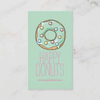 Doughnut Shop Bakery Caffe Pasty Business Card