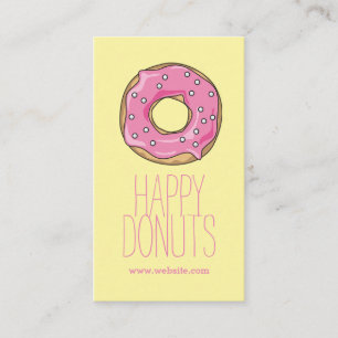 Doughnut Shop Bakery Caffe Pasty Business Card
