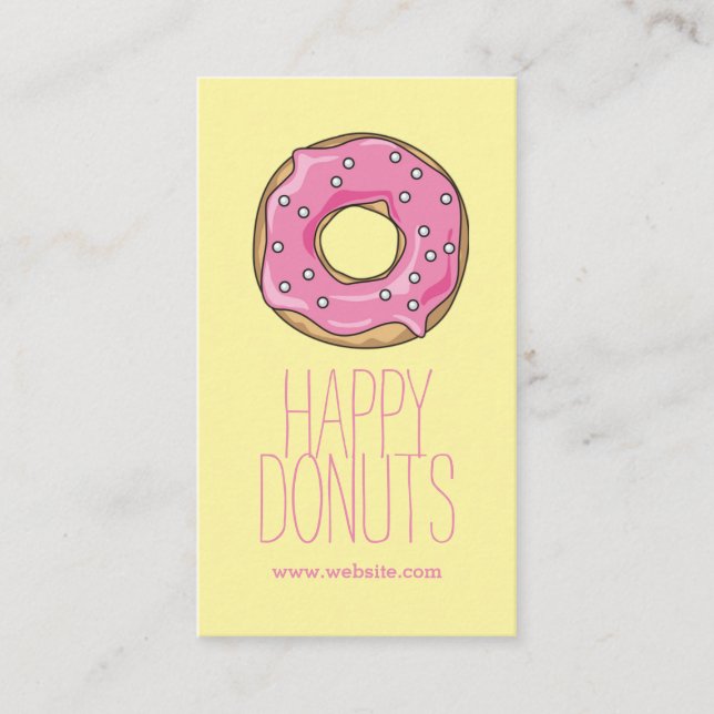 Doughnut Shop Bakery Caffe Pasty Business Card (Front)