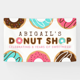 Doughnut Shop Birthday Party Banner