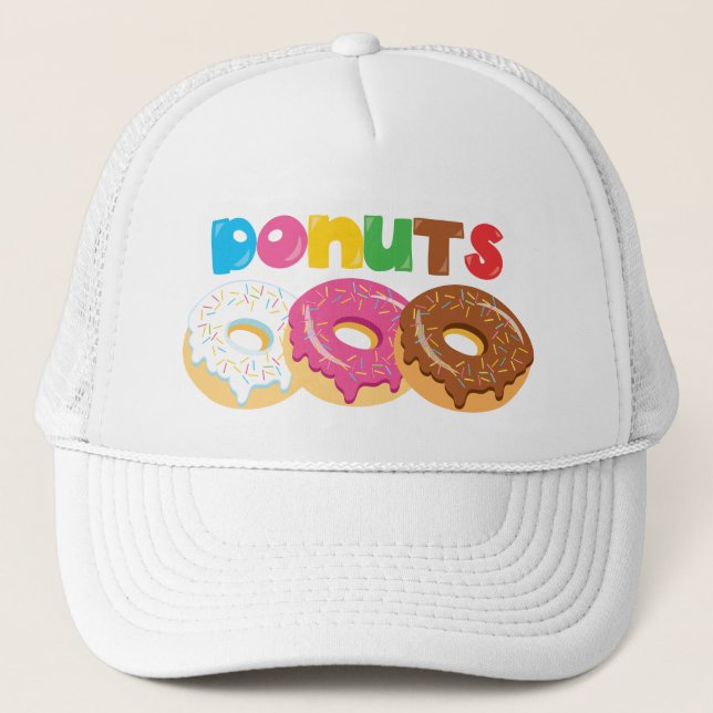 Doughnut Shop Festival Bakery Fair business hat (Front)