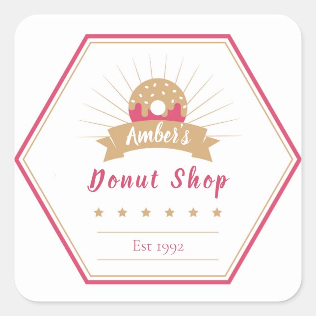 Doughnut Shop Label (Front)