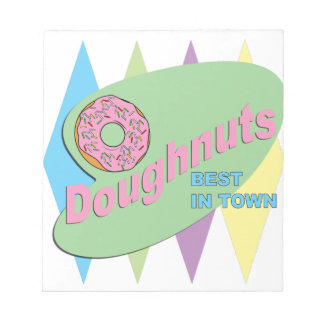 doughnut shop notepad