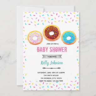 Doughnut shower Invitation