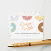 Doughnut Sprinkle Diaper Raffle Baby Shower