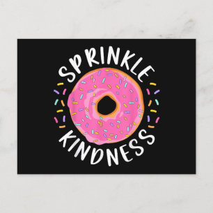 Doughnut Sprinkle Kindness Funny Girls Women Dough Postcard