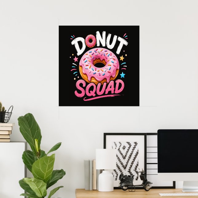 Doughnut Sprinkle Kindness Funny Poster (Home Office)