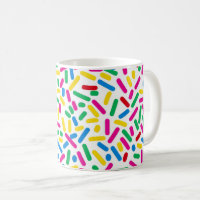 Doughnut Sprinkles Patterns Mug: A Fun and Whimsic