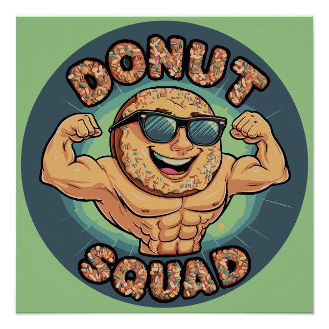 Doughnut Squad - Muscles & Glaze Poster (Front)