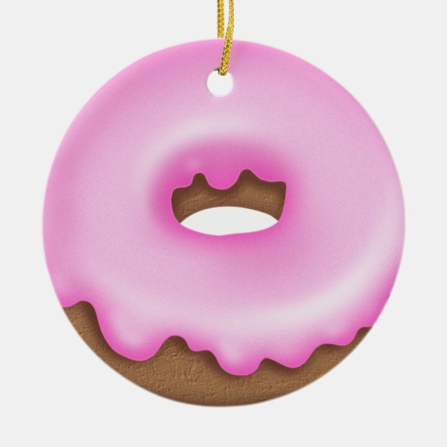 Doughnut - SRF Ceramic Tree Decoration (Front)