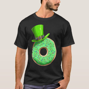 Doughnut St Patricks Day Doughnut Irish Pastry Che T-Shirt