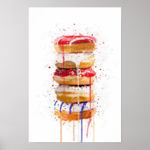 Doughnut Stack Poster