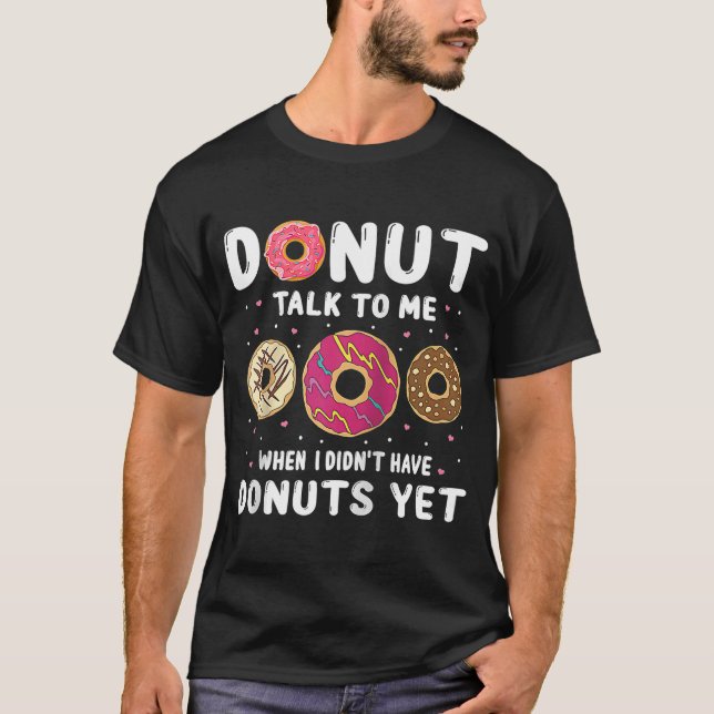 Doughnut Sweet Dessert Doughnut Cake Raglan Baseba T-Shirt (Front)