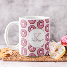 Doughnut Sweet Girl Sprinkles Pattern Custom Name 