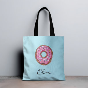 Doughnut Sweet Girl Sprinkles Tote Bag