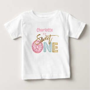 Doughnut Sweet One 1st Birthday Baby T-Shirt