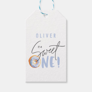Doughnut sweet one 1st birthday party  gift tags