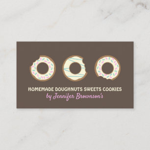 Doughnut Sweet Treats Cookies dessert sweet Business Card