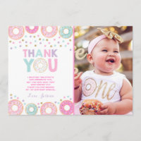 Doughnut Thank You Card Doughnut Grow Up Party Pin