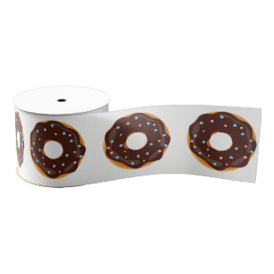Doughnut themed Birthday Party Grosgrain Ribbon