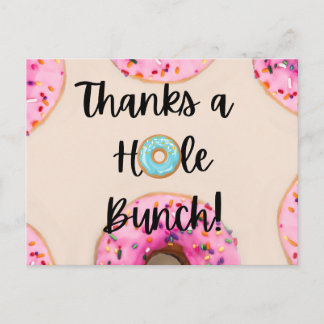Doughnut themed Thank you cards