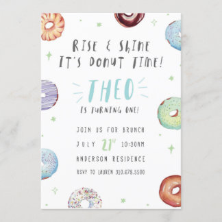 Doughnut Time Invitation